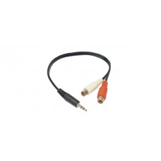 RCA (FEMALE X 2) TO 3.5MM AUDIO (MALE) CABLE