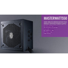 COOLER MASTER MASTERWATT SEMI-FANLESS 550W PSU
