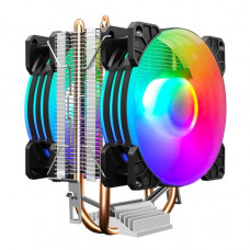 COOLMOON DOUBLE COPPER TUBE CPU FAN WITH LED