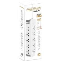 D15 (UK) 10 UNIVERSAL SOCKETS/PD/3 USB WITH SWITCH