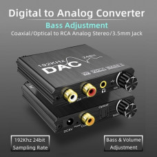 DIGITAL TO ANALOG AUDIO CONVERTER 192KHZ 24BIT