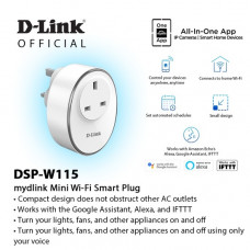DLINK DSP-W115 WIFI SMART UK PLUG - MAX LOAD 3120W