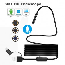 8MM SPIRALHEAD WATERPROOF ENDOSCOPE 10M USB/TYPE-C