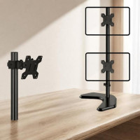 DUAL ROTATING ADJUSTABLE LCD MONTOR STAND DESKBASE