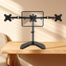 TRIPLE LCD MONITOR ADJUSTABLE STAND DESK BASE