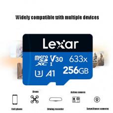 LEXAR MICROSD UHS-3 V30 256GB 100MBPS RD/45MBPS WR