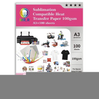 SUBLIMATION HEAT TRANSFER PAPER A3 100GSM