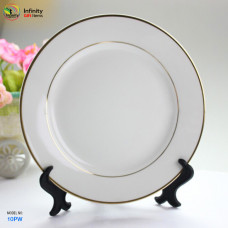 GOLD RIM PLATE 8 INCH