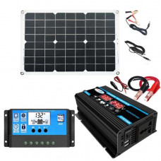SOLAR PANEL 18W/CHARGE CONTROLLER/POWER INVERTER