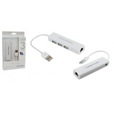 USB 2.0 LAN ADAPTER & 3-PORT HUB COMBO