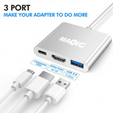 TYPE C TO HDMI CONVERTER/USB3.0/CHARGING PORT