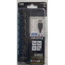 USB 2.0 7-PORT HUB WITH SWITCH