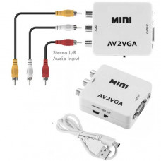 VIDEO (IN)  TO VGA (OUT)  CONVERTER WITH AUDIO