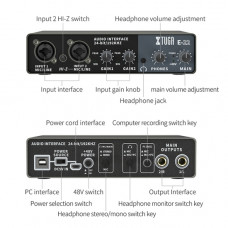 XTUGA E22 AUDIO INTERFACE PROFESSIONAL SOUND CARD